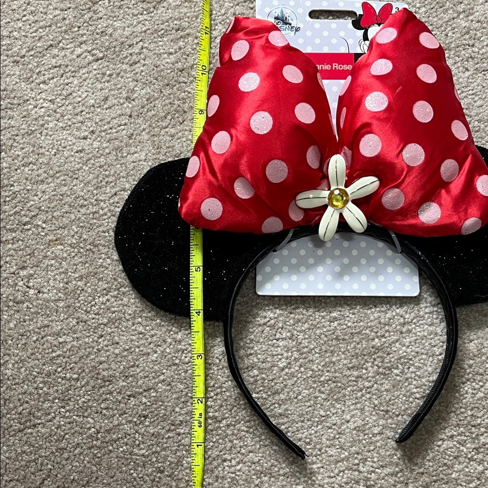 NWT Disney Minnie Mouse Red Polka Dot Headband Gems - Picture 8 of 9